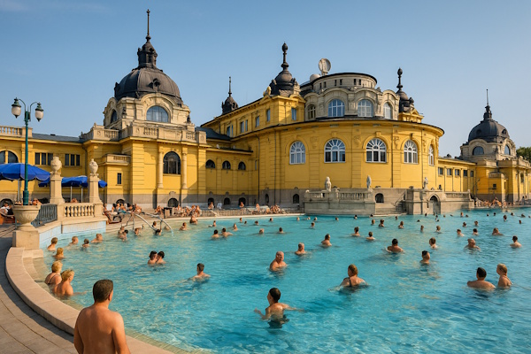 Széchenyi-Thermalbad, Außnbecken